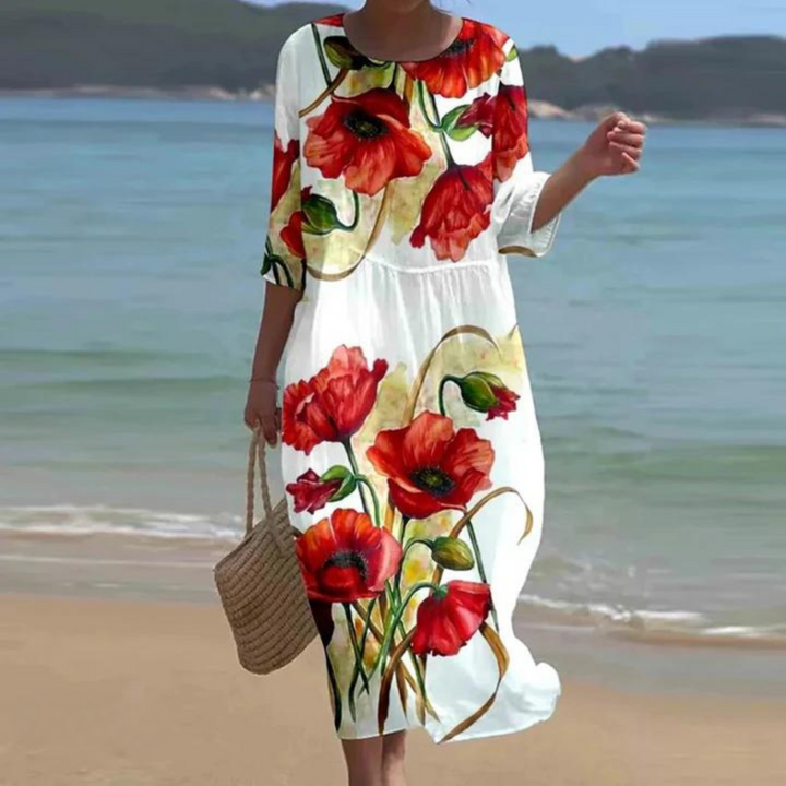 Elegant Floral Maxi Dress for Women