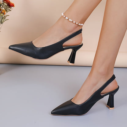 Stylish Heels for Women with Slingback Pointed Toe Style