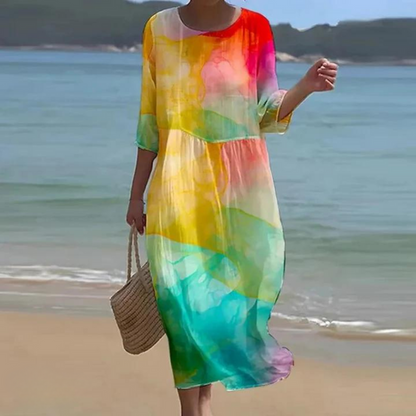 Elegant Floral Maxi Dress for Women
