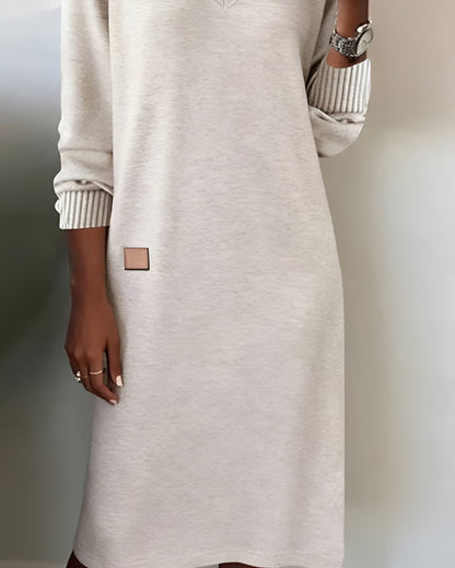 Elegant Evening Dress for Women with V Neck Long Sleeve Formal Wedding Guest Style