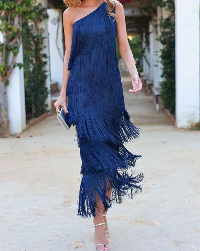 Stylish Mini Dress for Women with Asymmetrical Hem