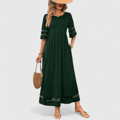 Effortless Dress for Women with Round Neck