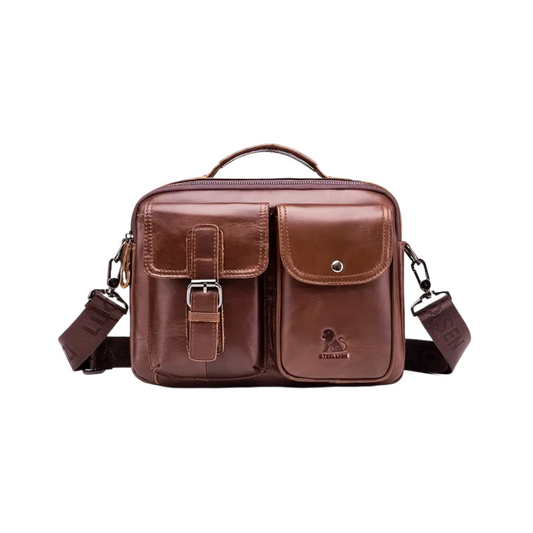 Classic Crossbody Bag for Men with Two Pocket Design