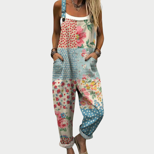 Comfortable Multicolored Floral Jumpsuit for Women