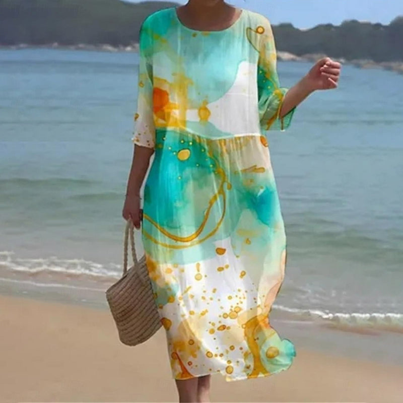 Elegant Floral Maxi Dress for Women