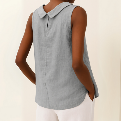 Stylish Blouse for Women with Sleeveless Casual Style