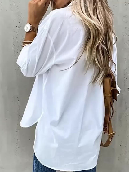 Effortless Blouse for Women with Button Up