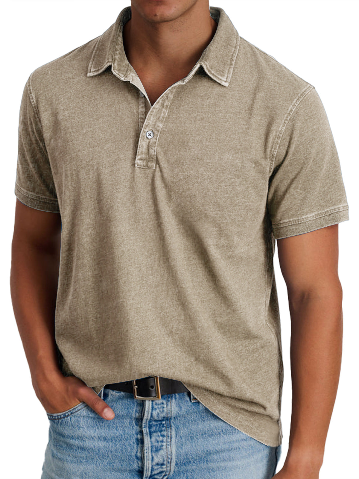 Stylish Flowy Polo Shirt for Men