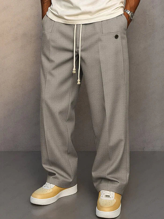 Stylish Lace Pants for Men with Drawstring Casual Style
