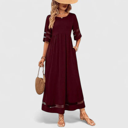 Effortless Dress for Women with Round Neck