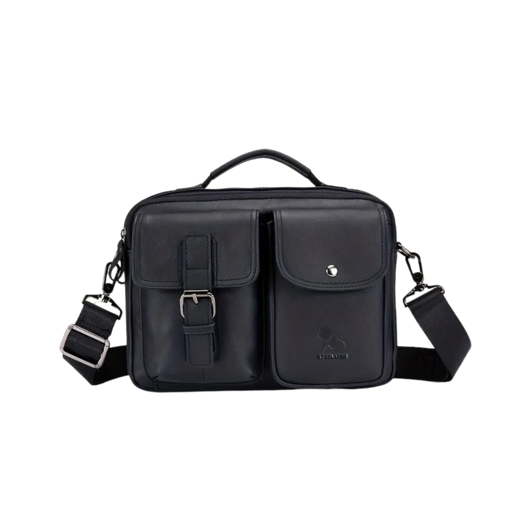 Classic Crossbody Bag for Men with Two Pocket Design