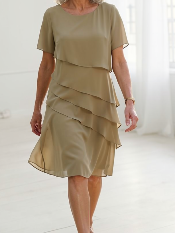 Stylish Mini Dress for Women with Layered