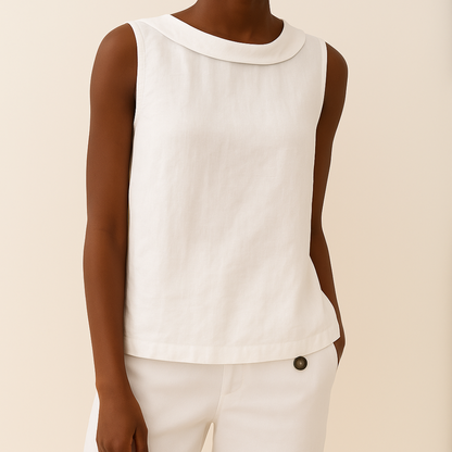 Stylish Blouse for Women with Sleeveless Casual Style