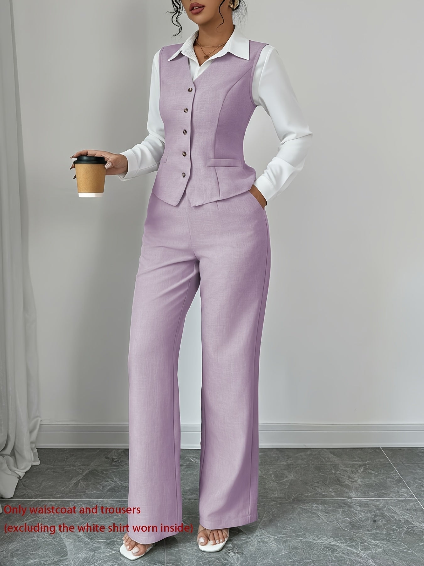 Comfortable Two Piece Set for Women with Wide Leg