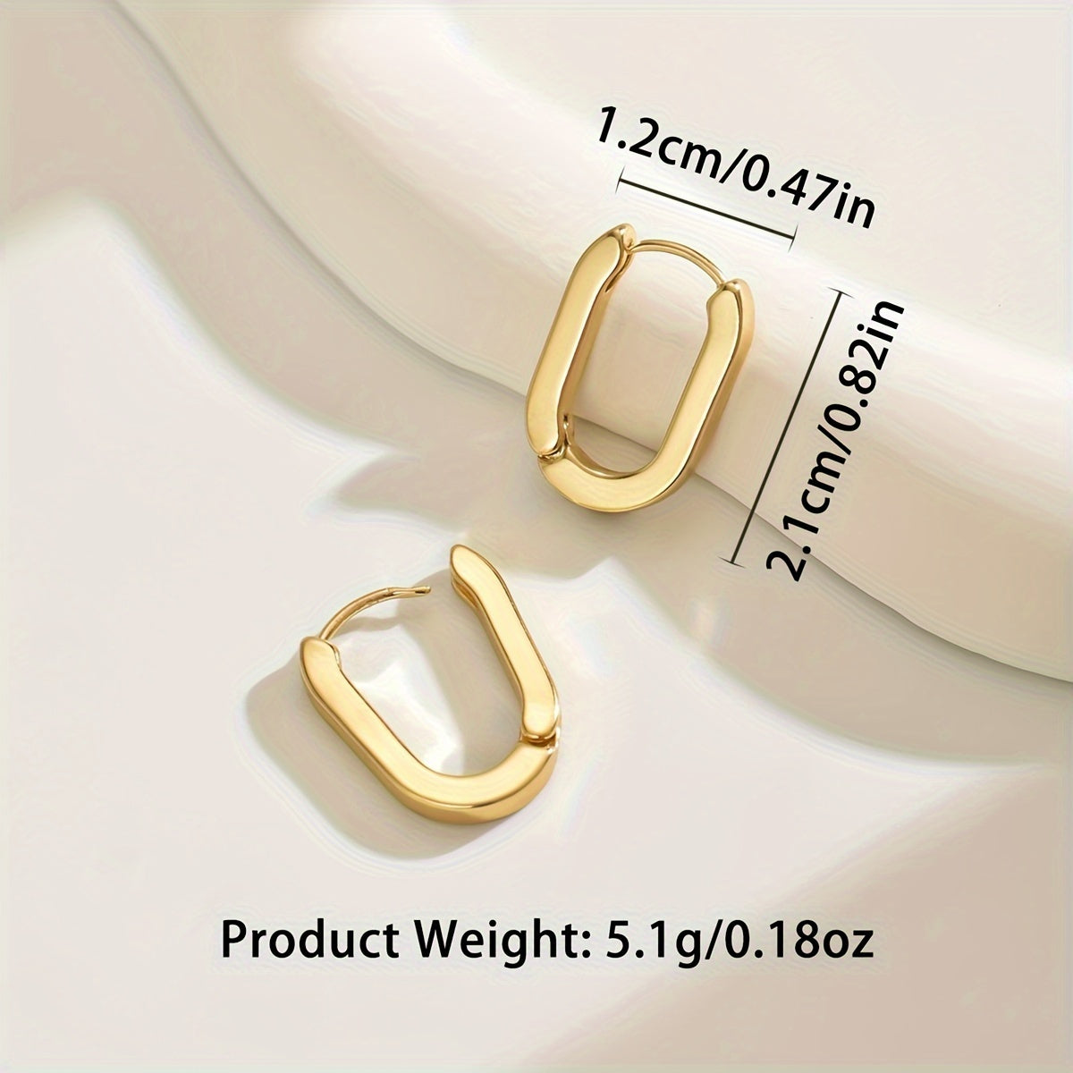 Elegant Geometric Hoop Earrings for Women