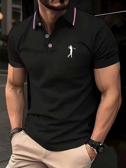 Classic Printed Shirt for Men with Short Sleeve