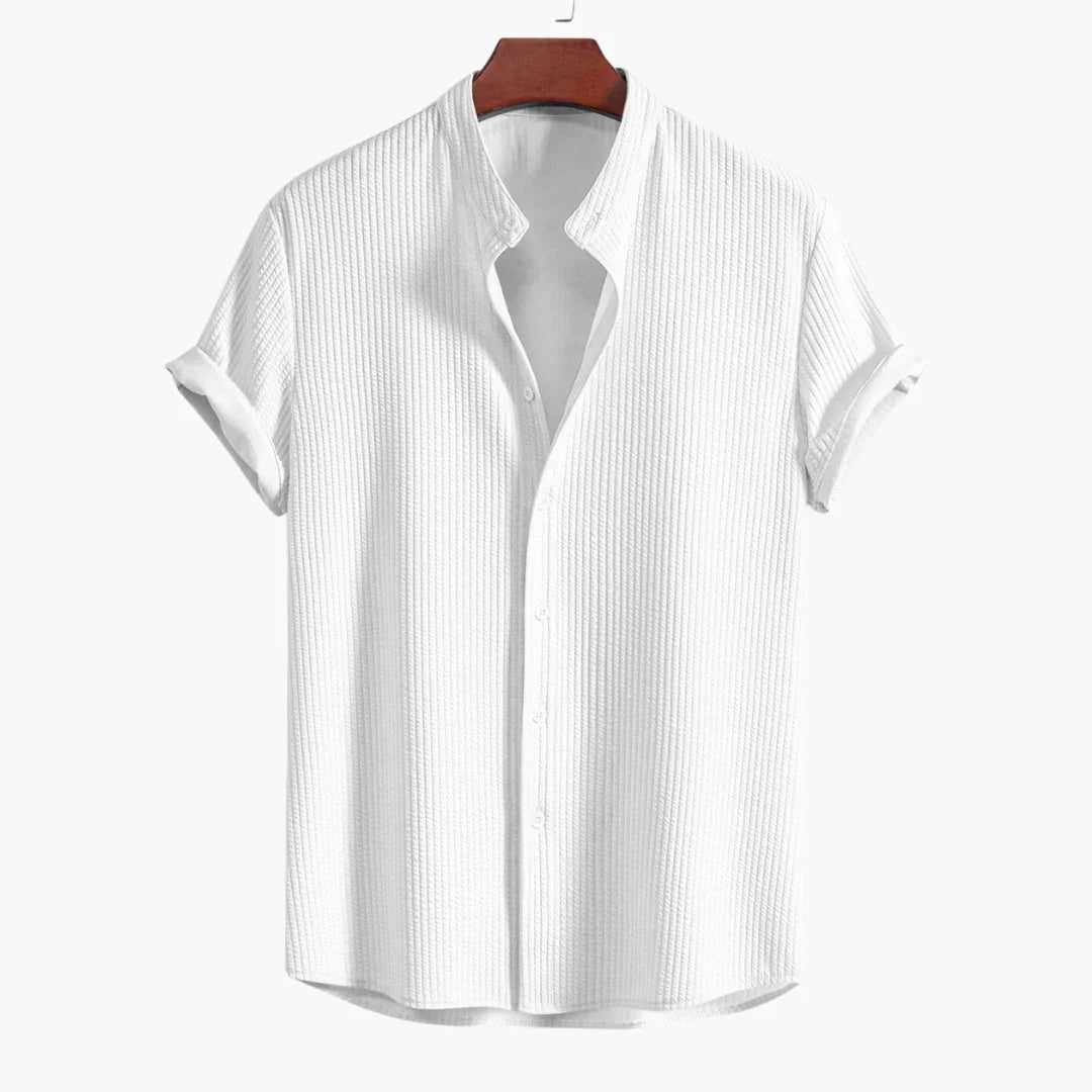 Comfortable Shirt for Men with Stand Collar