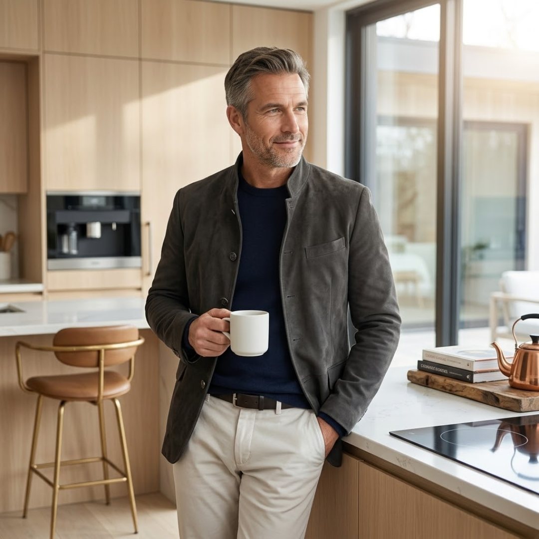 Classic Cardigan Sweater for Men