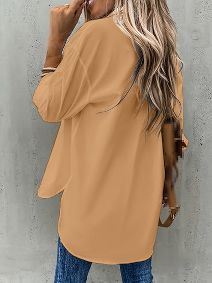Effortless Blouse for Women with Button Up