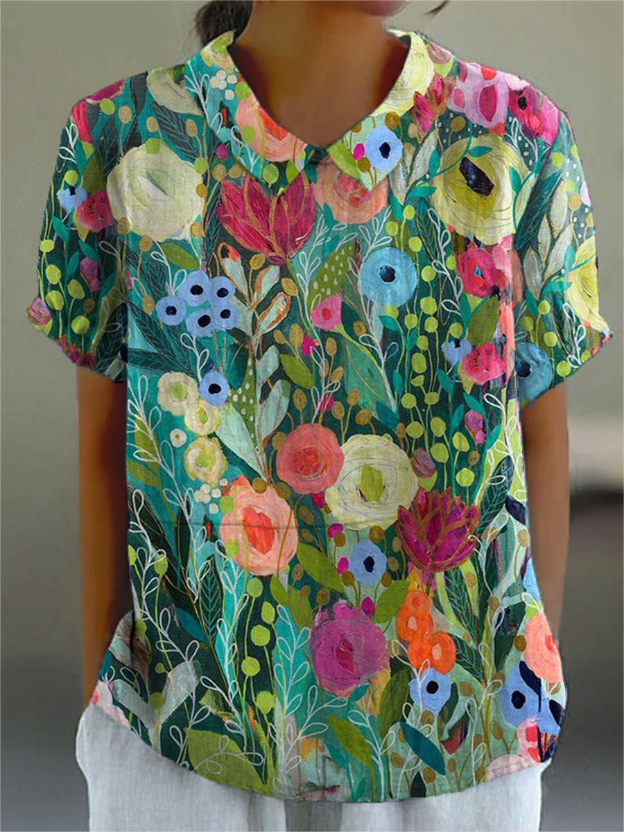Stylish Floral Blouse for Women