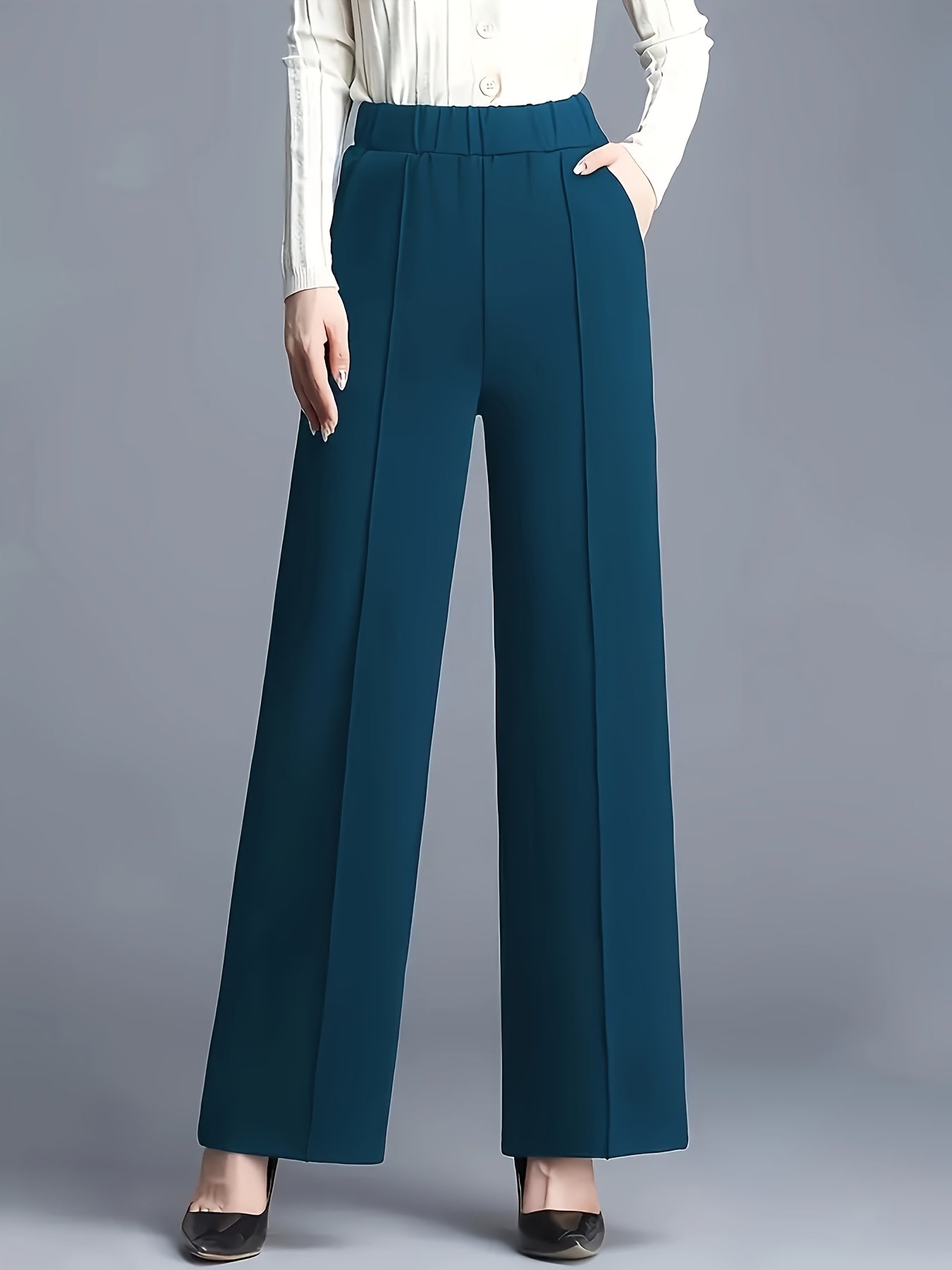 Effortless Wide Leg Pants for Women with High Waist