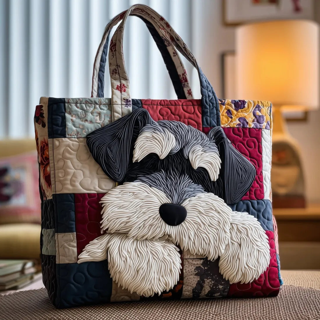 Elegant Tote Bag for Women with Adorable Dog Design