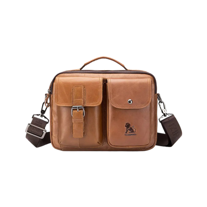 Classic Crossbody Bag for Men with Two Pocket Design
