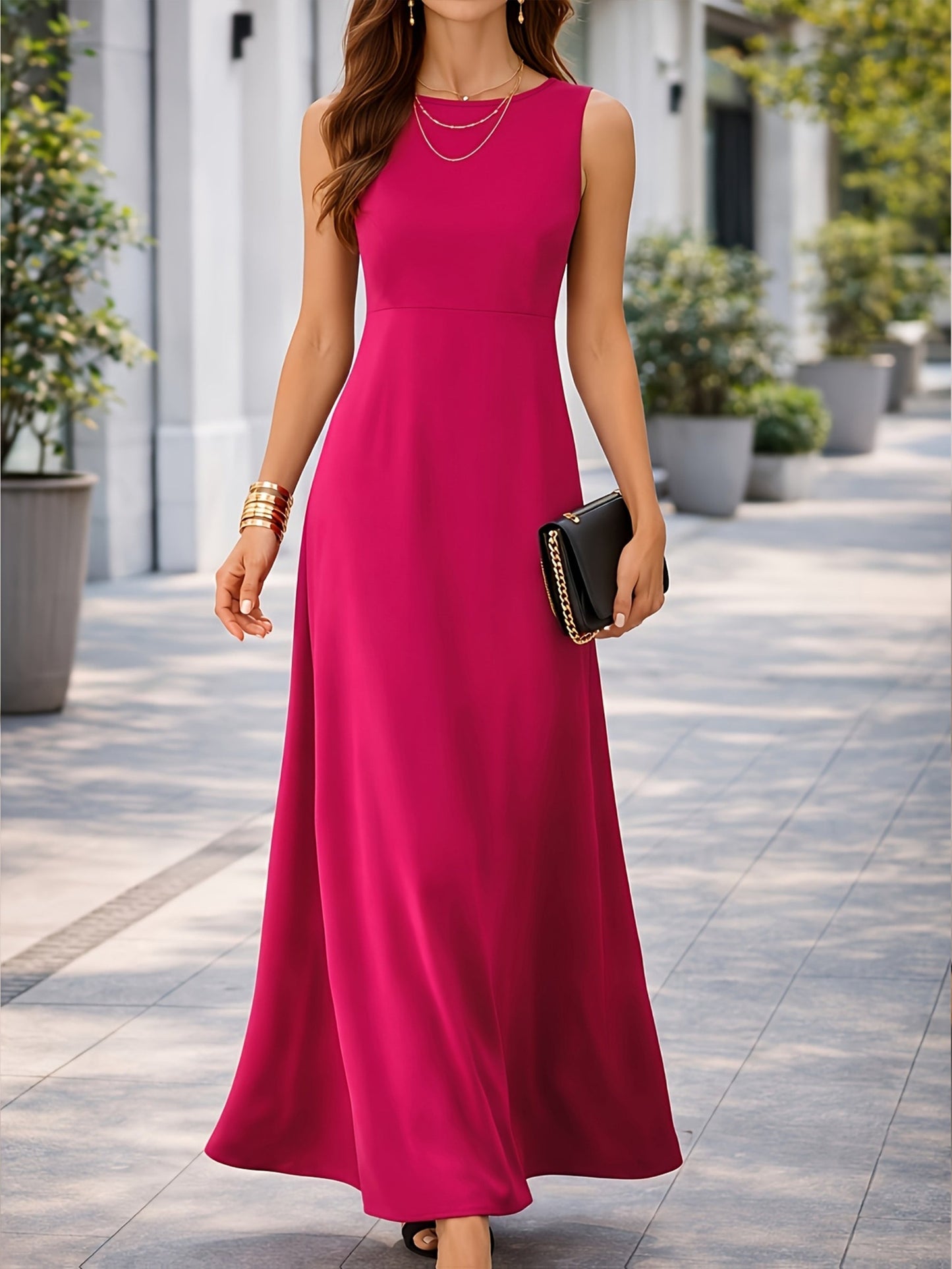 Stylish Maxi Dress for Women with Sleeveless Casual Style