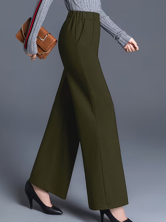 Effortless Wide Leg Pants for Women with High Waist