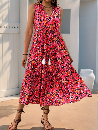 Elegant Maxi Dress for Women with Sleeveless Casual Style