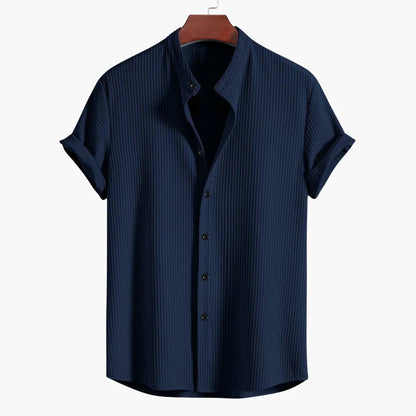 Comfortable Shirt for Men with Stand Collar