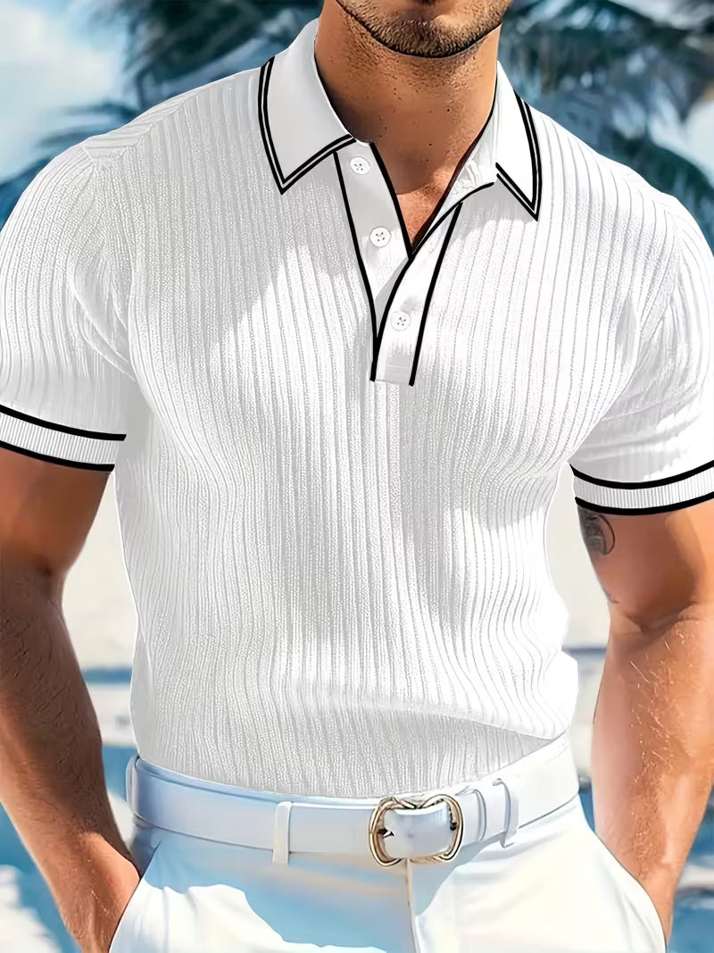 Effortless Polo Shirt for Men with Short Sleeve