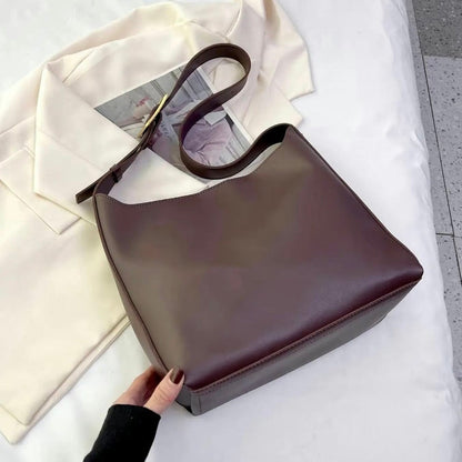 Elegant Shoulder Bag for Women with Buckle Design