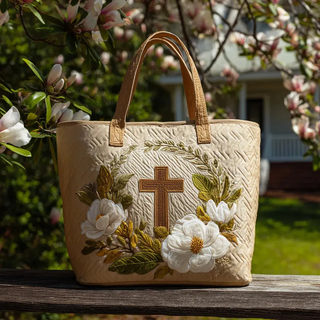 Stylish Tote Bag for Women with Cross Design