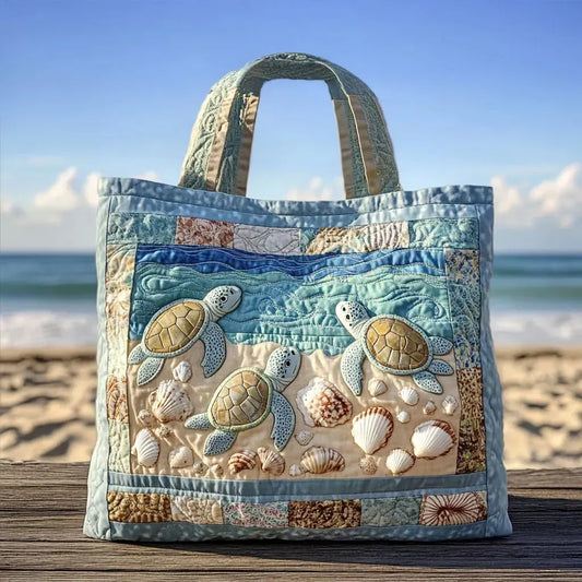 Elegant Tote Bag for Women with Ocean Turtle Design