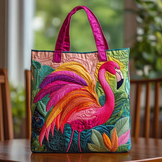 Stylish Tote Bag for Women with Multicolor Bird Design