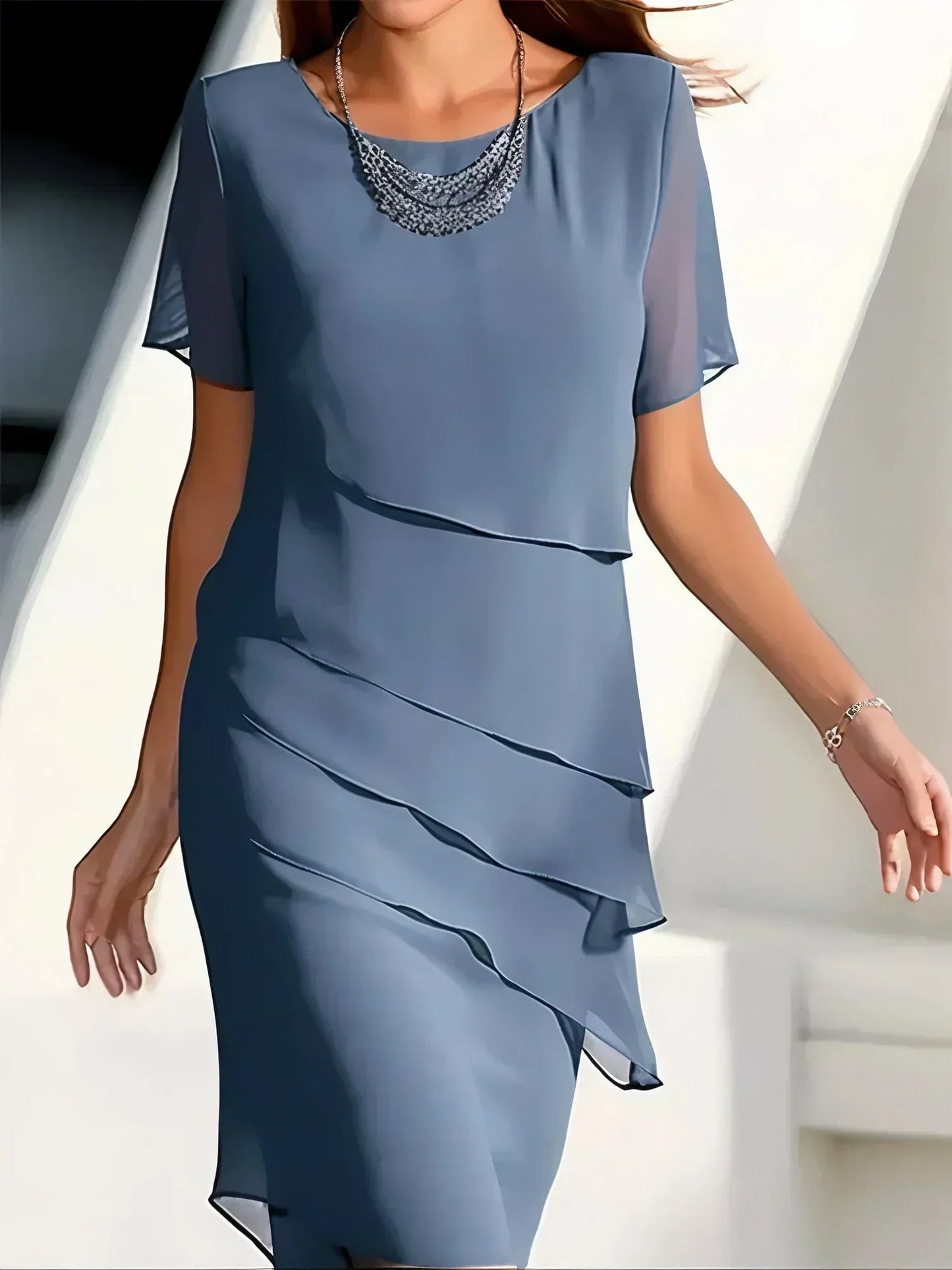 Effortless Dress for Women with Short Sleeve
