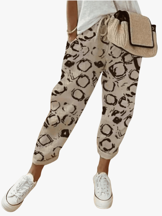 Comfortable Printed Lace Pants for Women
