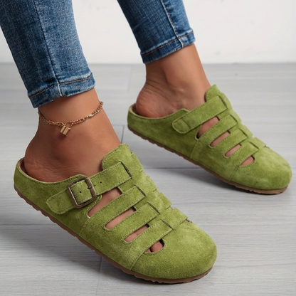 Comfortable Sandals for Women with Slip On Buckle Breathable Style