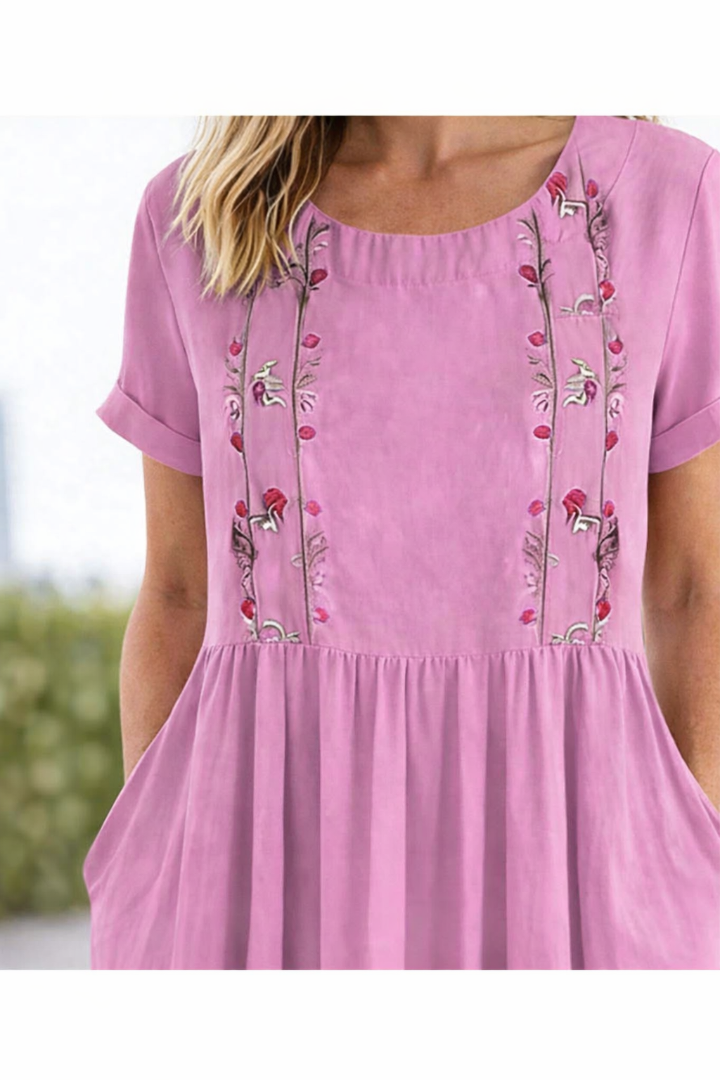 Elegant Mini Dress for Women with Short Sleeve