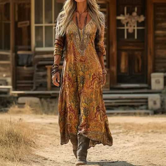 Elegant Mini Dress for Women with Long Sleeve Vintage
