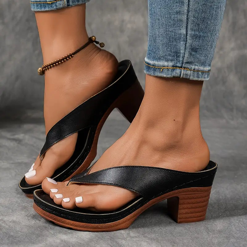 Comfortable Heeled Sandals for Women with Cushioned Style