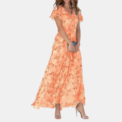 Effortless Flowy Floral Midi Dress for Women