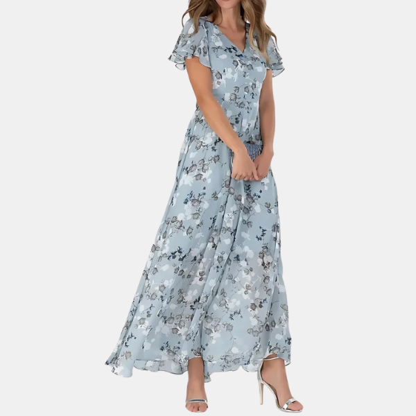 Effortless Flowy Floral Midi Dress for Women