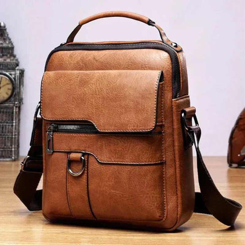 Stylish Crossbody Bag for Men with Casual Retro Design Pockets