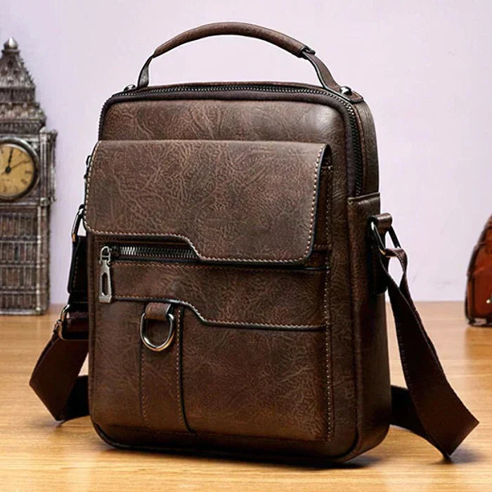 Stylish Crossbody Bag for Men with Casual Retro Design Pockets