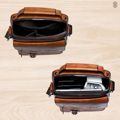 Stylish Crossbody Bag for Men with Casual Retro Design Pockets