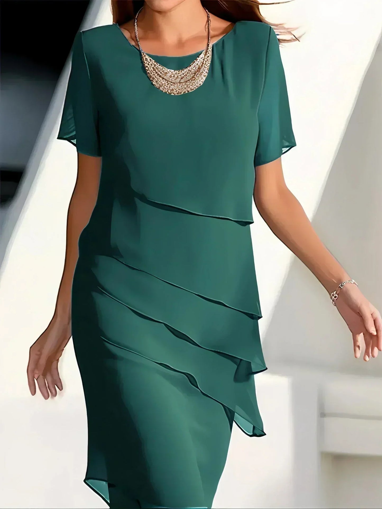 Effortless Dress for Women with Short Sleeve