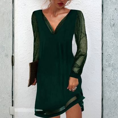 Effortless Mini Dress for Women with Draped