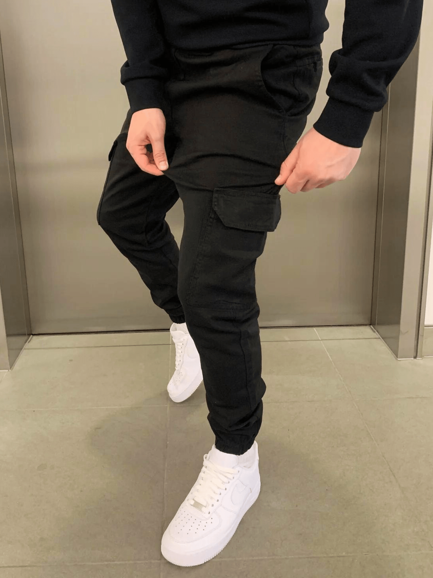 Effortless Cargo Pants for Men with Tie Waist Drawstring